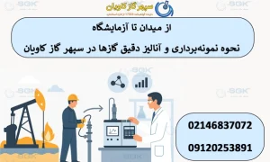 از میدان تا آزمایشگاه -نحوه نمونه‌برداری و آنالیز دقیق گازها در سپهر گاز کاویان